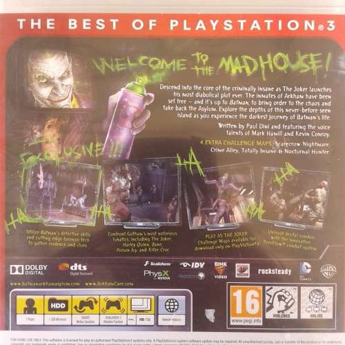 Batman: Arkham Asylum (PS3 Game)