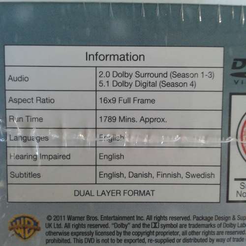 The Big Bang Theory - Complete Seasons 1-4 (Box Set) *NEW, sealed.