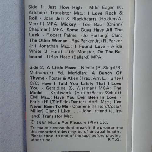 Pop Shop Vol. 16 - Various Artists [CASSETTE]