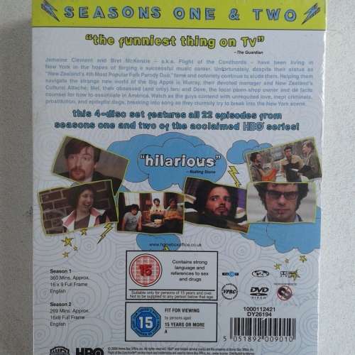 Flight Of The Conchords - Seasons 1 and 2 [4DVD Box Set]   *NEW, sealed
