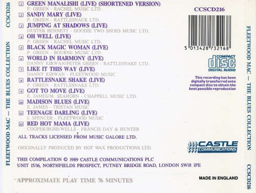 Fleetwood Mac - The Blues Collection [Import] (1989)