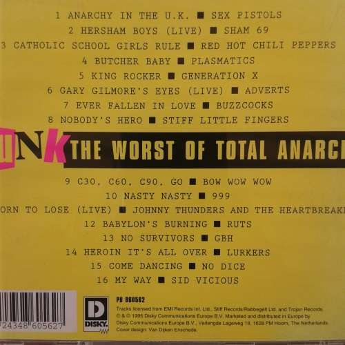 Punk: The Worst Of Total Anarchy - Various Artists (3 CD bundle) (2001)