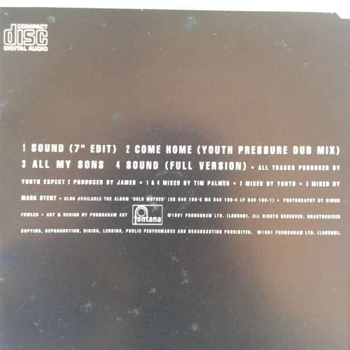 James - Sound [Import CD single] (1991)