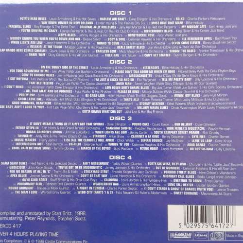 100 All Time Greatest Jazz Recordings 1923-1947 - Various Artists (4CD Box Set) (1998)