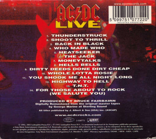 AC/DC - Live (2003)    [Argentinian Release Digipak]
