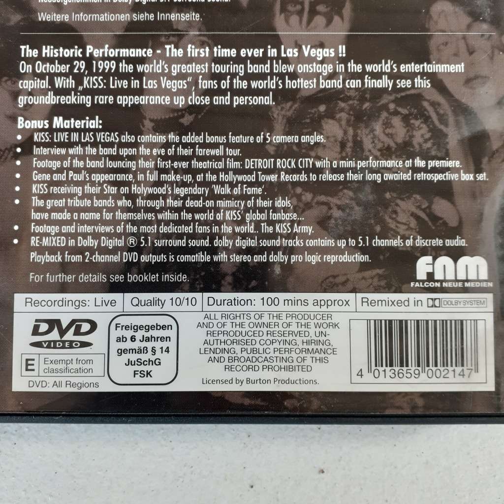 Kiss - Live In Las Vegas [DVD] (2002)