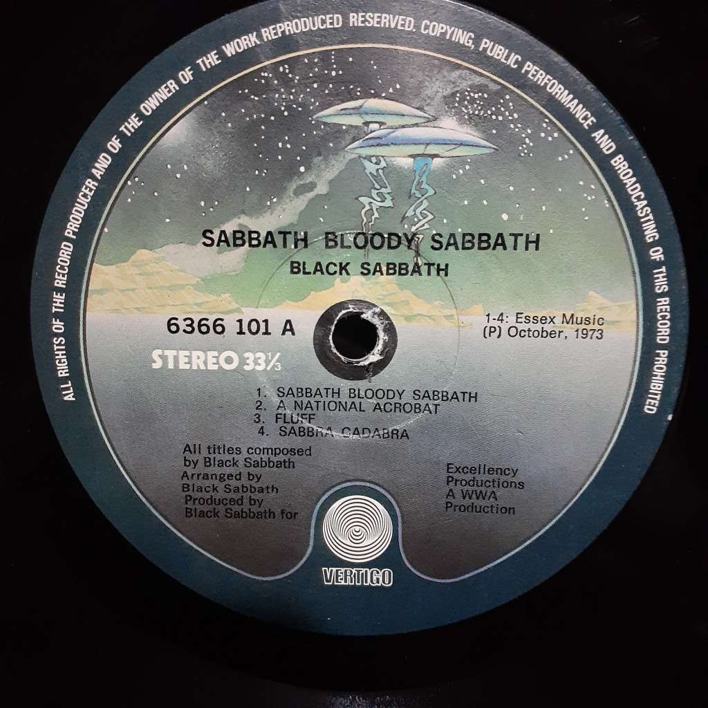 VINYL - Black Sabbath - Sabbath Bloody Sabbath (1973)  SA release