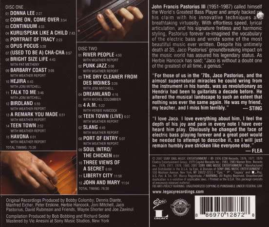Jaco Pastorius - The Essential Jaco Pastorius (2CD) (2007)
