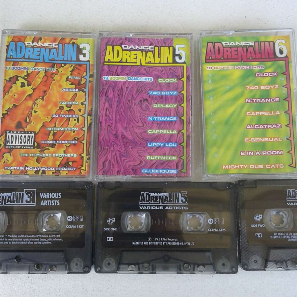 Dance Adrenaline (3 CASSETTE BUNDLE) - Vol. 3 / 5 / 6 - Various Artists
