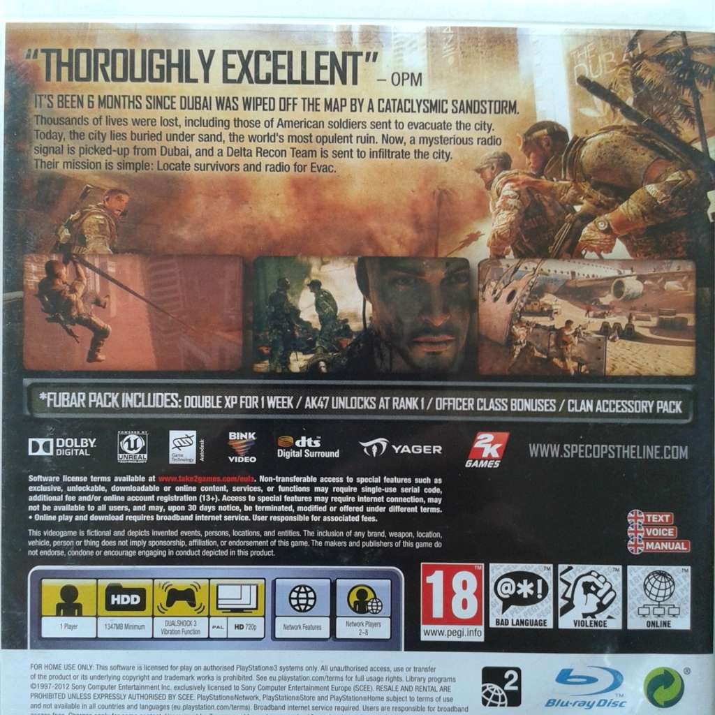 Spec Ops: The Line (PS3 Game)