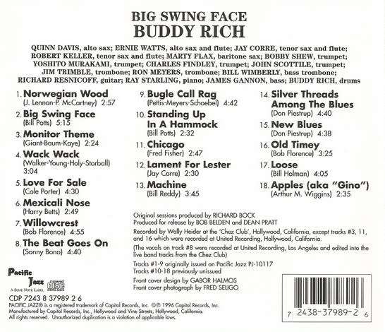 Buddy Rich Big Band - Big Swing Face [Import CD] (1996)