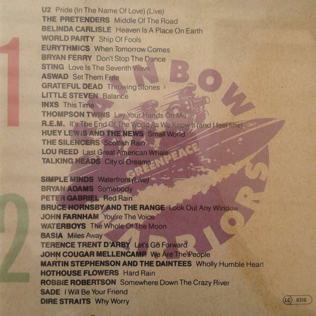 Greenpeace Rainbow Warriors - Various Artists [2 CD - Import] (1989)