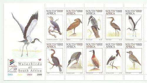 Minisheet Waterbirds of SA
