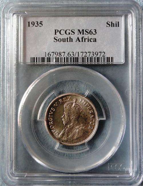 1935 South Africa 1 Shilling PCGS - MS63 MS63 MS63