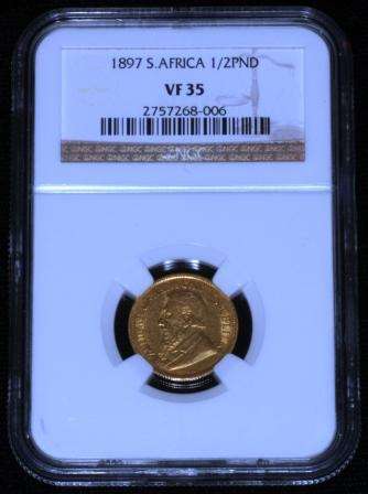 1897 ZAR HALF POND - NGC VF35