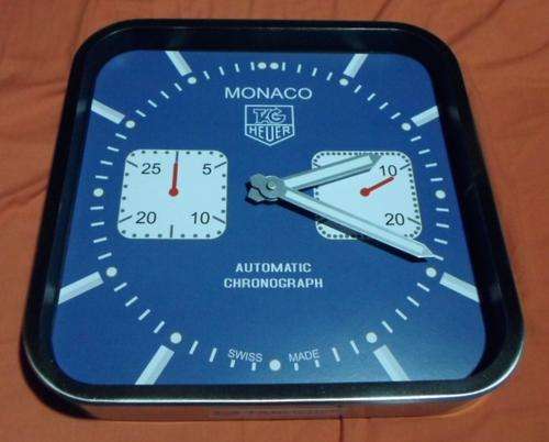 TAG HEUER WALL CLOCK Blue/White