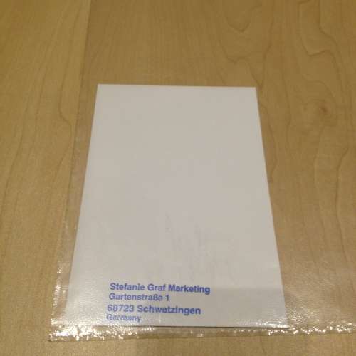 Steffi Graff Signed Post card Authentic