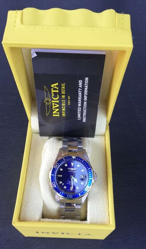 Watch Invicta Blue Dial Warrantee