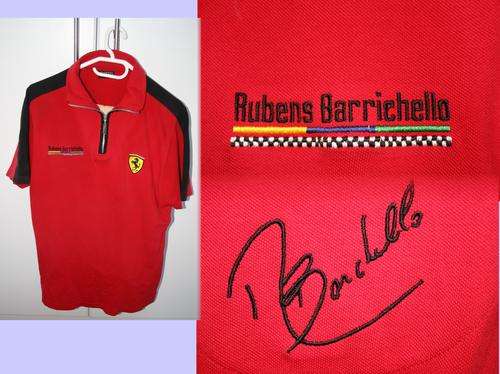 Ferrari Rubens Barrichello Shirt. Small. Official Item
