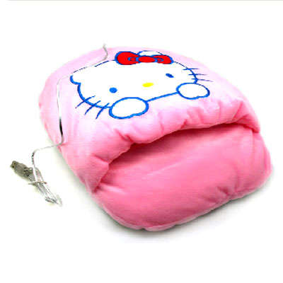 WOW!!!!! Hello kitty USB foot heater warmer slipper