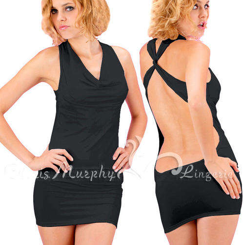 WOMEN'S DRESS SEXY OPEN BACK  " LITTLE BLACK NUMBER "