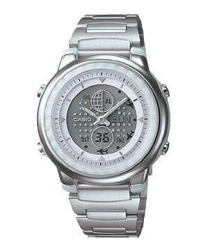 CASIO LADIES LAW 24D 7A METAL  WATCH STUNNING !!