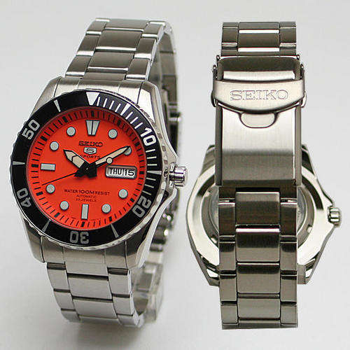 SEIKO ORANGE SEAURCHIN SUBMARINER AUTOMATIC 23JLS WATCH