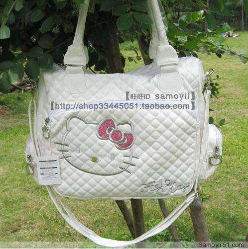 HELLO KITTY CARRY BAG WHITE LARGE SIZE
