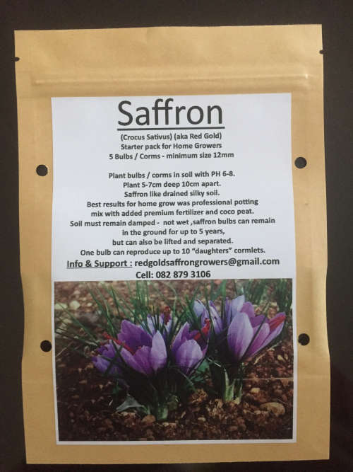 Saffron Starter Pack5 BulbsCrocos Sativus