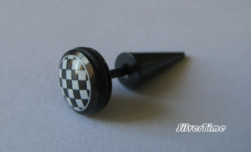 Men's ear stud STESS007 made in 316L stainless steel