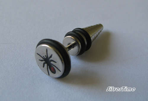 Men's ear stud STESS013 made in 316L stainless steel