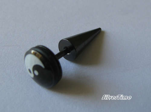 Men's ear stud STESS019 made in 316L stainless steel