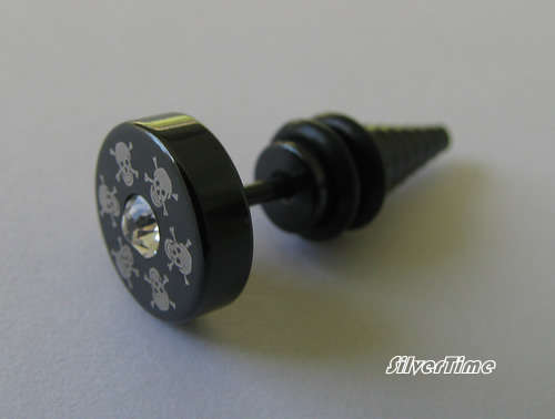 Men's ear stud STESS022 made in 316L stainless steel