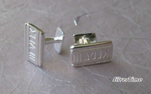 Silver Roman cuffs (solid)