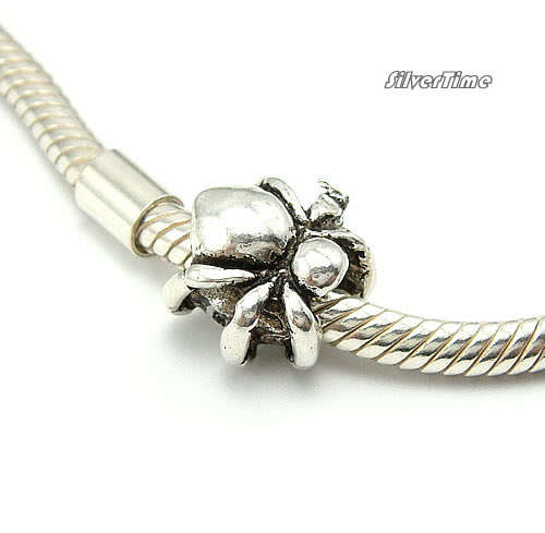 Solid 1.73g Sterling Silver Bead Fit Pandora