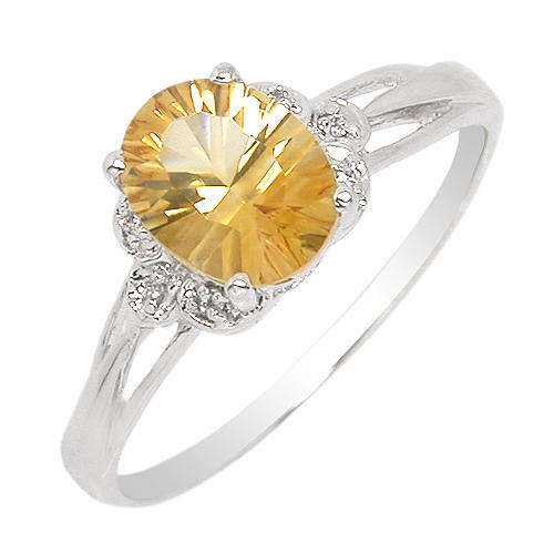 Natural Citrine Sterling Silver Ring-With Certificate of Authenticity