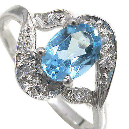 Natural Topaz Sterling Silver Ring-With Certificate of Authenticity