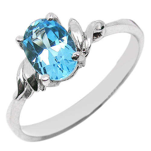 Natural Topaz Sterling Silver Ring-With Certificate of Authenticity