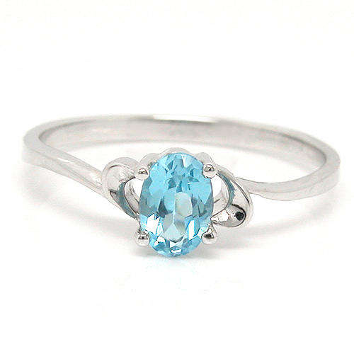 Natural Topaz Sterling Silver Ring-With Certificate of Authenticity