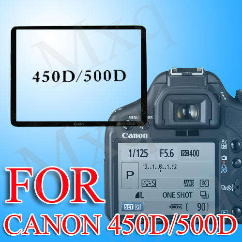 Canon 450D / 500D GLASS LCD screen protector. High Quality!