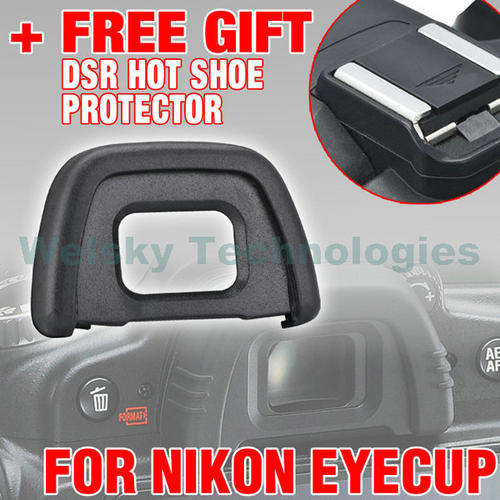 Nikon DSLR camera eyecup and hotshoe cover/protector, new