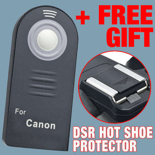 Wireless infrared remote control unit for Canon DSLR models:7D, 60D, 350D, 400D, 450D, 500D and 550D