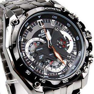 Casio Edifice EF550D-1AVDF chronograph 3D-Shield layered watch. New.