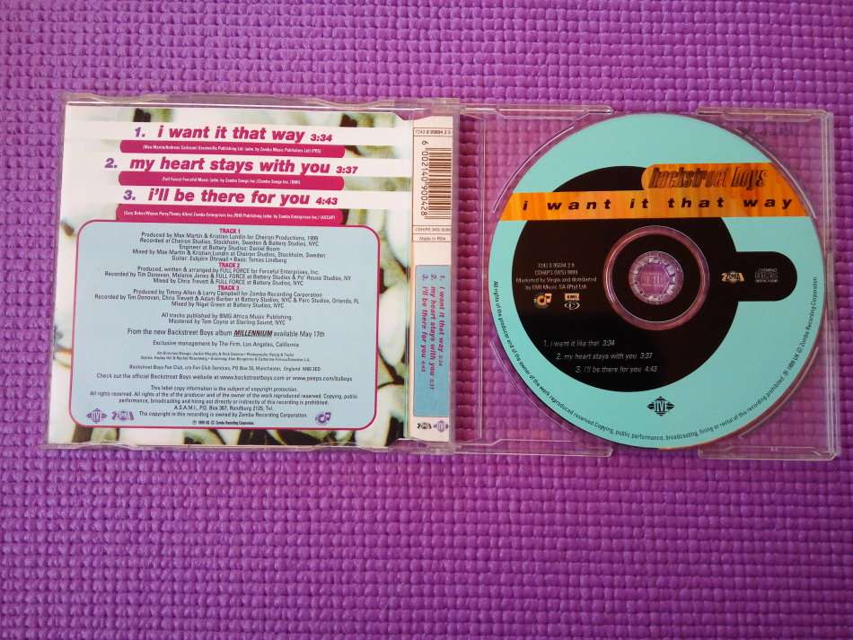 CD Backstreet Boys - I Want it That Way (Promotional Album)