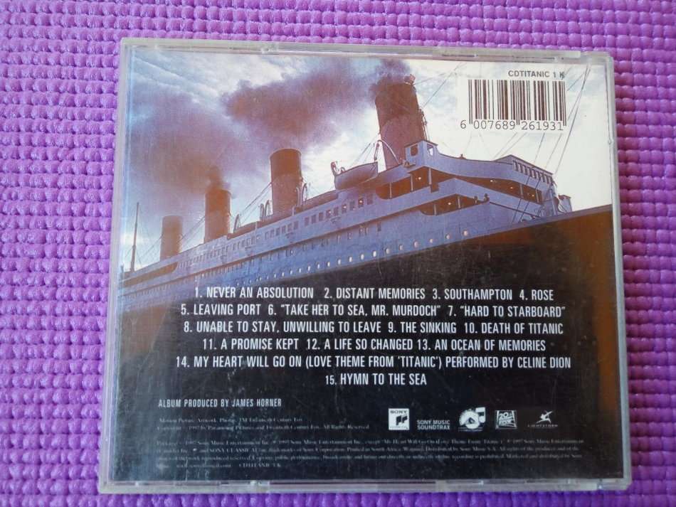 CD Titanic Soundtrack - Music From the Motion Picture