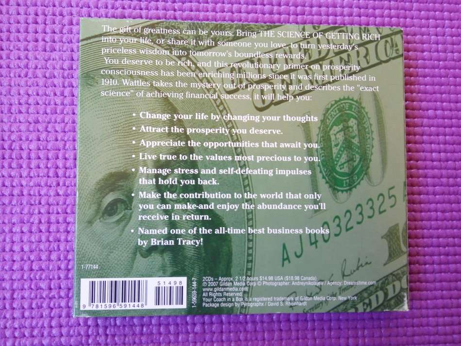 Audiobook CD The Science of Getting Rich by Wallace D. Wattles
