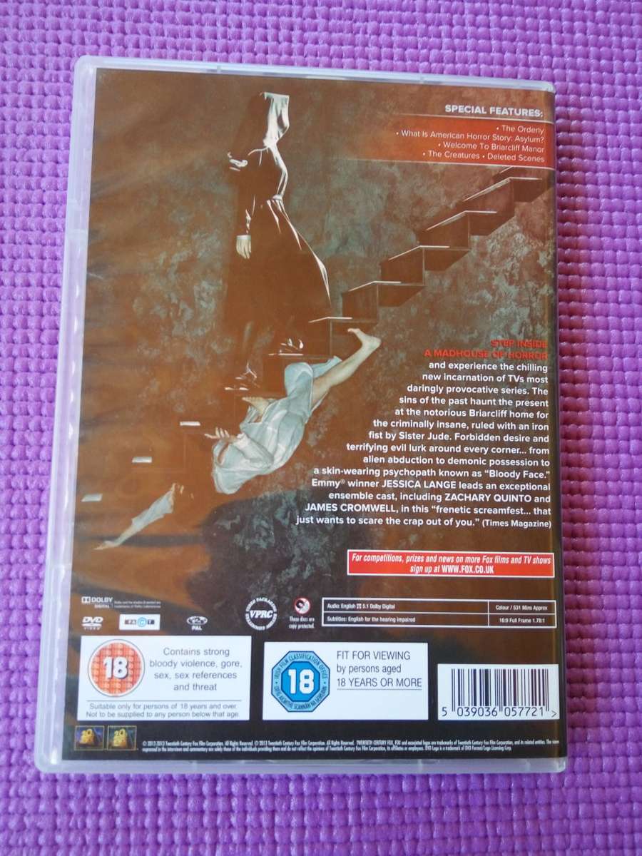 DVD Boxset American Horror Story Complete Season 2 - Asylum (4-Disc Set)