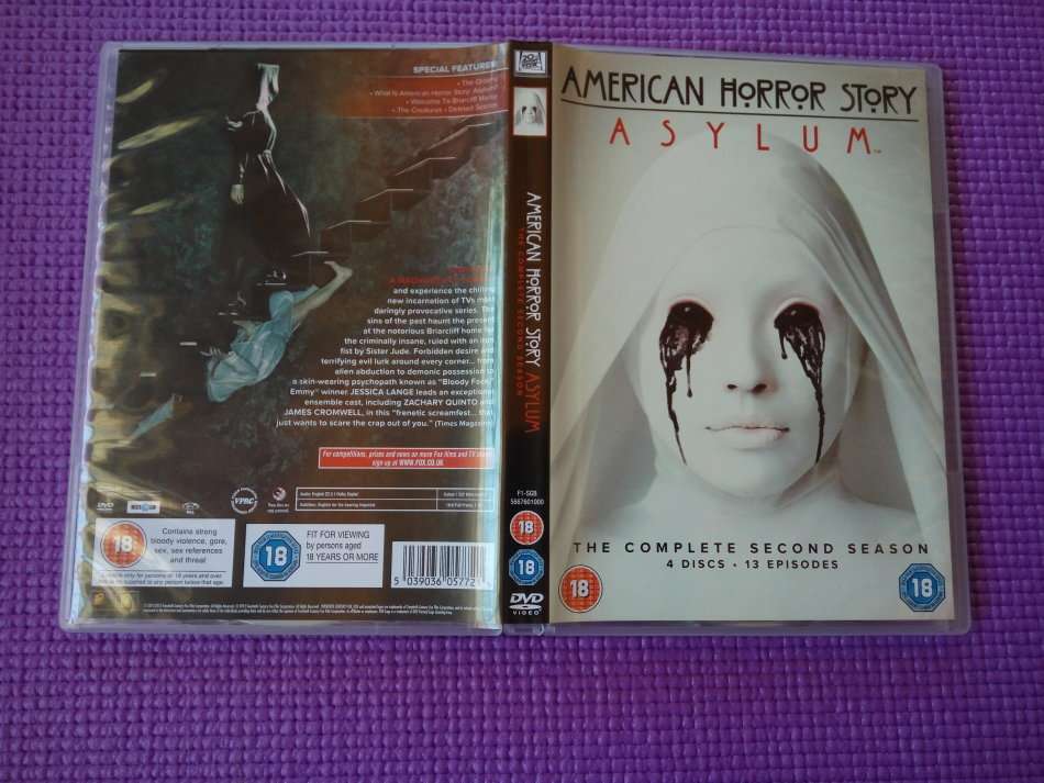 DVD Boxset American Horror Story Complete Season 2 - Asylum (4-Disc Set)