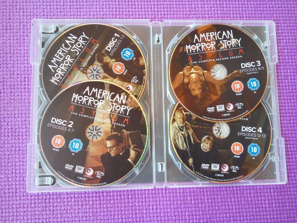 DVD Boxset American Horror Story Complete Season 2 - Asylum (4-Disc Set)