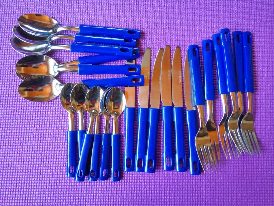 Kitchen Gallery 24-Piece Cutlery Set - Blue